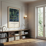 Claude Monet The Water Lily Pond Canvas Wall Art, Impressionist Art Print, Botanical Bridge Landscape Canvas Wall Art, Classic Fine Art Decoration