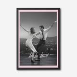 La La Land Canvas Wall Art, Black and White Dance Scene, Romantic Movie Poster Print, Modern Home Decor, Art Gift for Movie Lovers