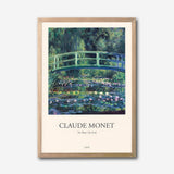 Claude Monet The Water Lily Pond Canvas Wall Art, Impressionist Art Print, Botanical Bridge Landscape Canvas Wall Art, Classic Fine Art Decoration