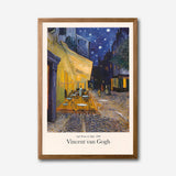 Vincent van Gogh Cafe Terrace at Night Canvas Wall Art, Framed Art Print, Starry Night Decor, Famous Artist Painting, Classic European Artwork