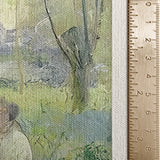 Monet Woman Seated Under the Willows 1880 Canvas Wall Art, Impressionist Landscape Art Print, Framed Fine Art Décor, Classic French Painting for Living Room or Office