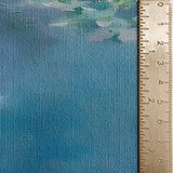 Black Cat in Water, Contemporary Whimsical Canvas Wall Art, Cute Animal Decor, Monet Inspired Lily Pond Artwork, Modern Home Accent