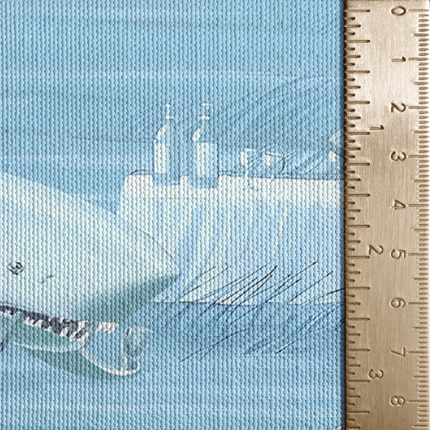 The New Yorker Cover Canvas Wall Art, Shark Illustration, Ocean Humor Decor, Modern Framed Print, Unique Living Room Art