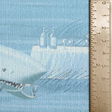 The New Yorker Cover Canvas Wall Art, Shark Illustration, Ocean Humor Decor, Modern Framed Print, Unique Living Room Art