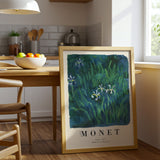 Claude Monet Lilies 1911 Canvas Wall Art, Framed Impressionist Print, Modern Art Museum Collection, Nature Landscape Decor for Living Room Bedroom Office